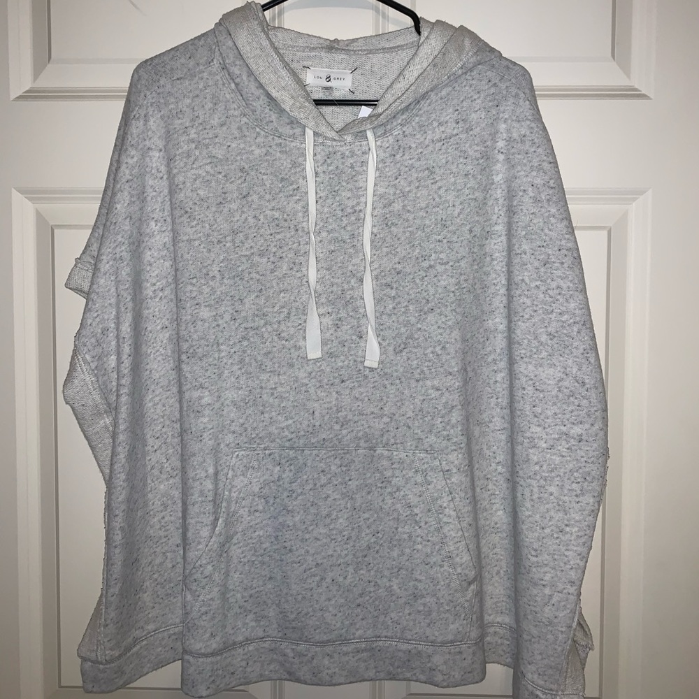 Lou & Grey hooded poncho sweatshirt